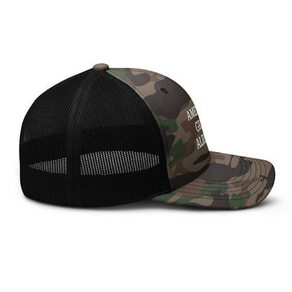 America's Great Already! Camouflage trucker hat