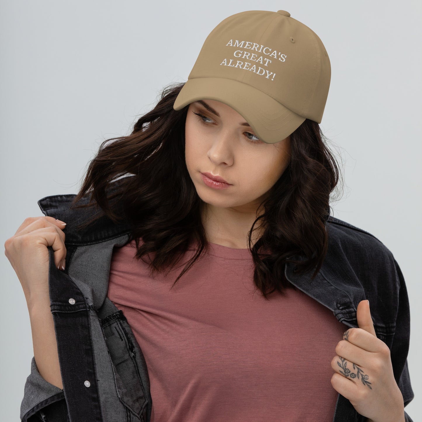 "America's Great Already!" Baseball Cap – White Lettering