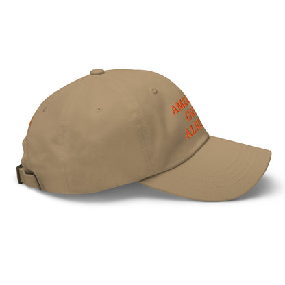 "America's Great Already!" Baseball Cap – Orange Lettering