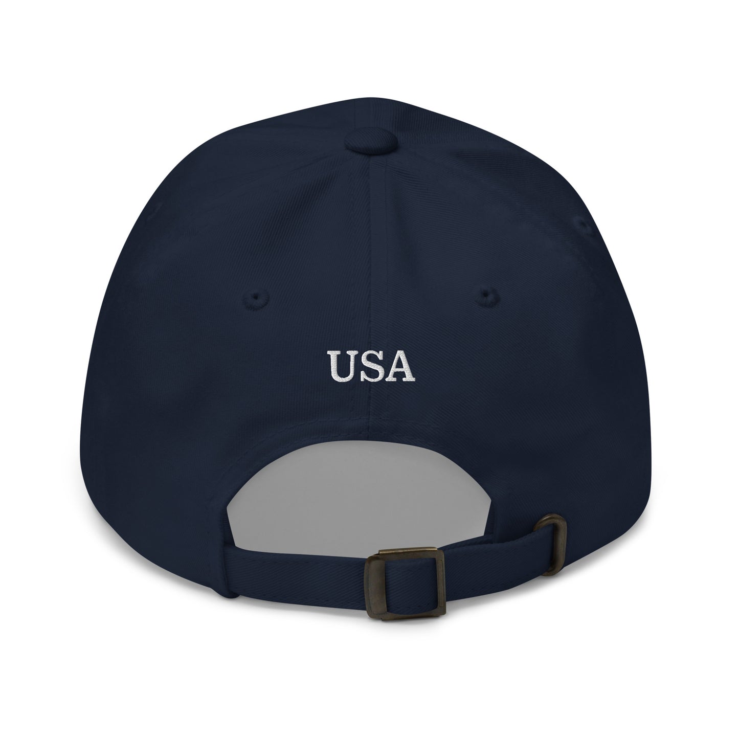 "America's Great Already, Man!" Cap in Blue with White Lettering