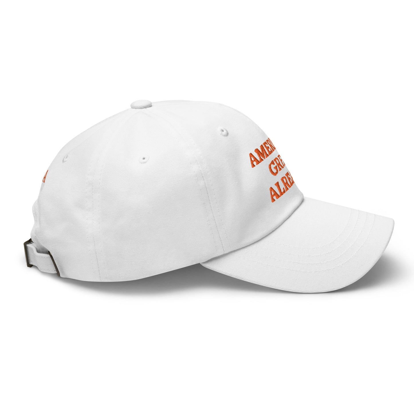 "America's Great Already!" Baseball Cap – Orange Lettering