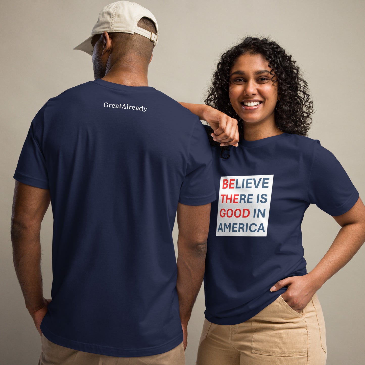 Be The Good T-shirt in Navy or Red