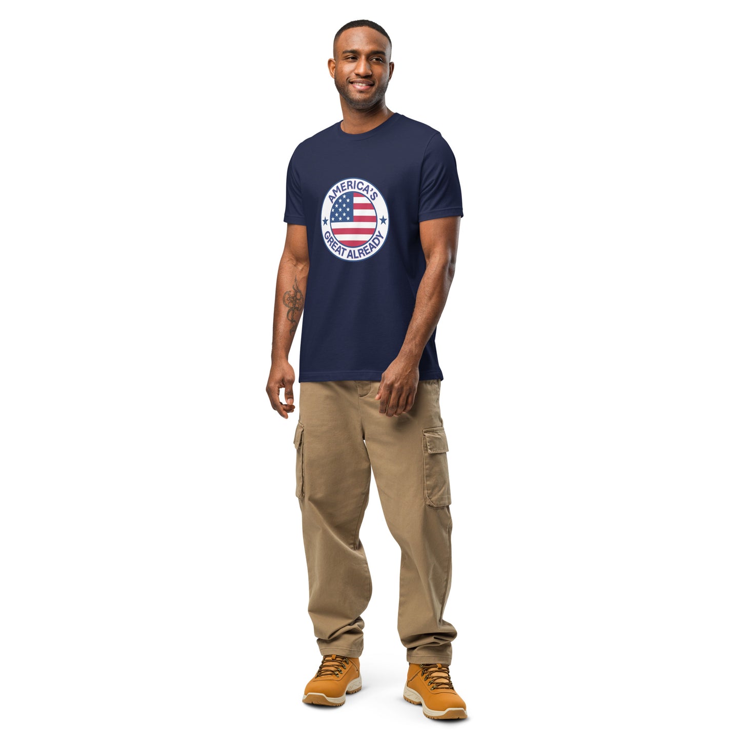 "Great Already Patriotic Badge" T-Shirt